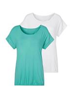 Vivance T-Shirt T-Shirts grün/weiß Damen 