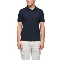 S.Oliver Poloshirt aus Baumwollpiqué T-Shirts blau Herren 