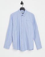 Jack & jones Essentials - Gestreept Oxford overhemd in lichtblauw