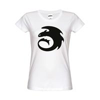 NASTROVJE POTSDAM Dragons, Drachenzähmen leicht gemacht Symbol T-Shirt female T-Shirts weiß Damen 