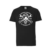 Logoshirt T-Shirt T-Shirts schwarz/weiß Herren 