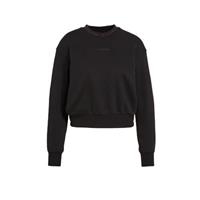 Calvin Klein Sweatshirt mit rundem Kragen und Logo-Applikation - Black