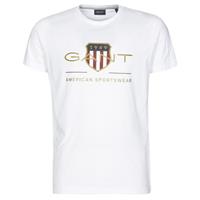 GANT Archive Shield T-Shirt, Marken-Brustprint, für Herren, weiß