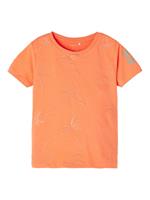 NAME IT Palm Geborduurd T-shirt Heren Oranje