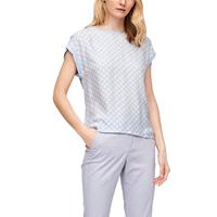S.Oliver T-Shirt mit Blusenfront T-Shirts lila Damen 