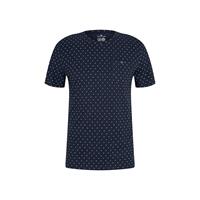 Tom Tailor T-Shirt gemustertes Tshirt T-Shirts dunkelblau Herren 