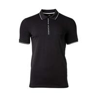 Emporio Armani A X ARMANI EXCHANGE Herren Poloshirt - Hidden Buttons, Cotton Stretch T-Shirts dunkelblau Herren 