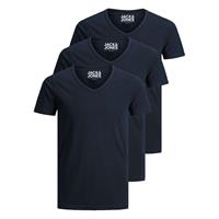 Jack & jones 3 Pack T-Shirt Basic V-Neck T-Shirts blau Herren 