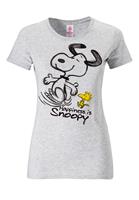LOGOSHIRT T-Shirt "Snoopy & Woodstock Happiness", Print