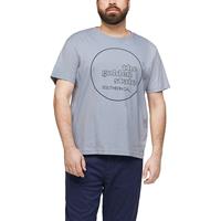 S.Oliver T-Shirt mit Wording-Print T-Shirts blau Herren 