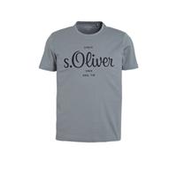 s.Oliver T-shirt met logo lichtgrijs