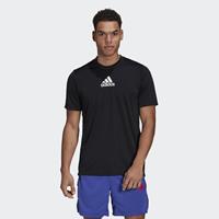 Adidas - D2M 3-Stripes Back Tee - Primeblue Sportshirt