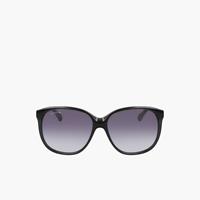 Lacoste Sonnenbrille im Oversize-Look mit abgerundetem rechteckigigem Acetatrahmen - MATTE SILVER 