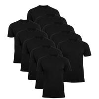 Cotton Prime 10er Pack T-Shirt O-Neck - Tee T-Shirts schwarz Herren 