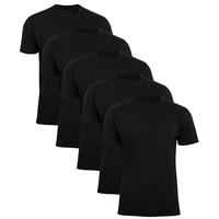 Cotton Prime 5er Pack T-Shirt O-Neck - Tee T-Shirts schwarz Herren 
