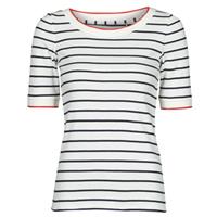 Esprit  T-Shirt RAYURES COL ROUGE