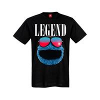 NASTROVJE POTSDAM Sesamstrasse Cookie Legend T-Shirt T-Shirts schwarz Herren 