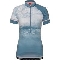Löffler - Women's Bike Jersey Half-Zip Grunge - Fietsshirt, grijs/blauw