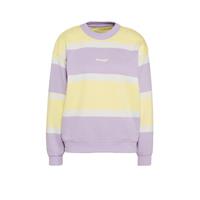 Wrangler gestreepte sweater lila/geel
