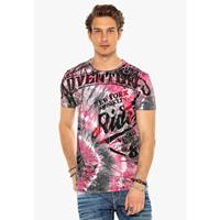 CIPO & BAXX T-Shirt T-Shirts pink Herren 