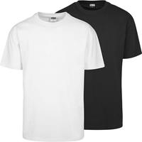Urban Classics T-Shirt Tall Tee 2-Pack T-Shirts schwarz/weiß Herren 