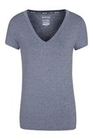 Mountain Warehouse Vitality Damen T-Shirt mit V-Ausschnitt - Marineblau
