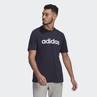 Adidas T-shirt Essentials Linear - Navy/Wit