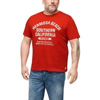 S.Oliver Jerseyshirt mit Schriftprint T-Shirts rot Herren 