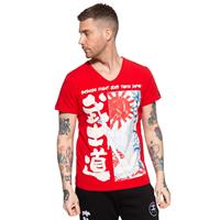 AKITO TANAKA T-Shirt mit Frontprint Fight Club T-Shirts rot Herren 