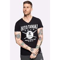 AKITO TANAKA T-Shirt mit Frontprint Sword Area T-Shirts schwarz Herren 