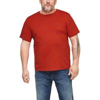 S.Oliver Jerseyshirt mit Crew Neck T-Shirts orange Herren 