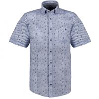 CASA MODA: Lässiges Kurzarm-Freizeithemd in Streifenoptik Blau/weiß