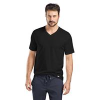 T-Shirt V-Neck Living Shirts T-Shirts schwarz Herren 