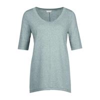 Kurzarm Shirt Yoga T-Shirts grau/anthrazit Damen 