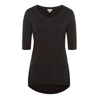Kurzarm Shirt Yoga T-Shirts schwarz Damen 