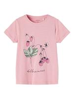 NAME IT Print T-shirt Dames Roze