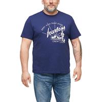 S.Oliver T-Shirt mit Frontprint T-Shirts blau Herren 