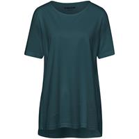 GREEN COTTON Shirt mit Rundhalsausschnitt T-Shirts dunkelgrün Damen 