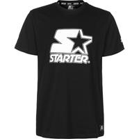 STARTER T-Shirt Contrast Logo Jersey T-Shirts schwarz Herren 