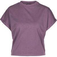 Urban Classics T-Shirt Short Pigment Dye Cut On Sleeve T-Shirts lila Damen 