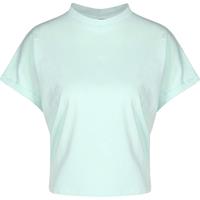 Urban Classics T-Shirt Short Pigment Dye Cut On Sleeve T-Shirts türkis Damen 