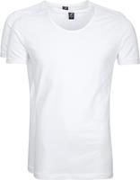 Suitable T-shirt Stretch 2er Pack O-Ausschnitt Weiss - GrÃ¶ÃŸe XXL