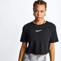 Nike Frauen T-Shirt Crop in schwarz