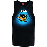 NASTROVJE POTSDAM Sesamstrasse Cookie Monster Top male T-Shirts schwarz Herren 