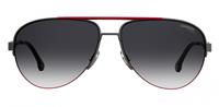 Carrera zonnebril 8030/S heren donkergrijs/rood met grijze lens