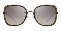 BOSS 1167/S | Damen-Sonnenbrille | Eckig | Fassung: Kunststoff Braun | Glasfarbe: Braun