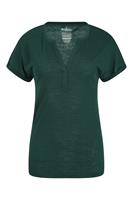 Mountain Warehouse Skye Damen-Slub-T-Shirt - Grün