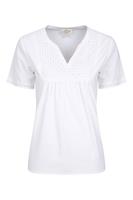 Mountain Warehouse 038307 PARIS EMBROIDERED WOMENS TOP - Weiss