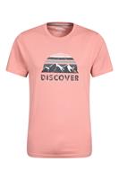 Mountain Warehouse Discover Bio-Baumwoll Herren T-Shirt - Rosa