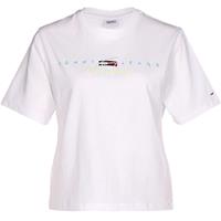 Tommy Jeans T-Shirt Bxy Crop Modern Logo T-Shirts weiß Damen 